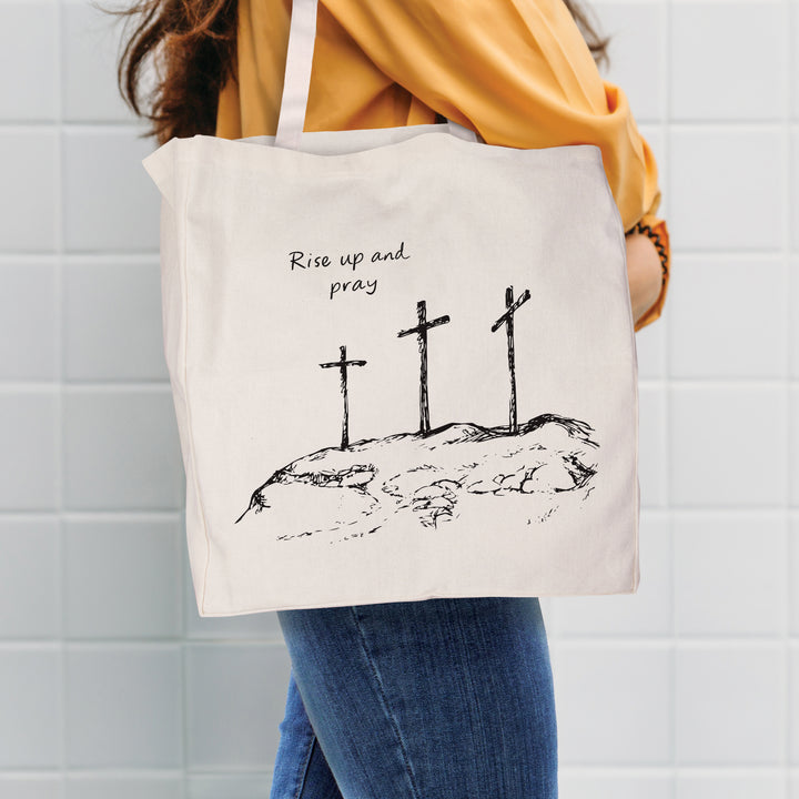 Three Crosses Tote Bag