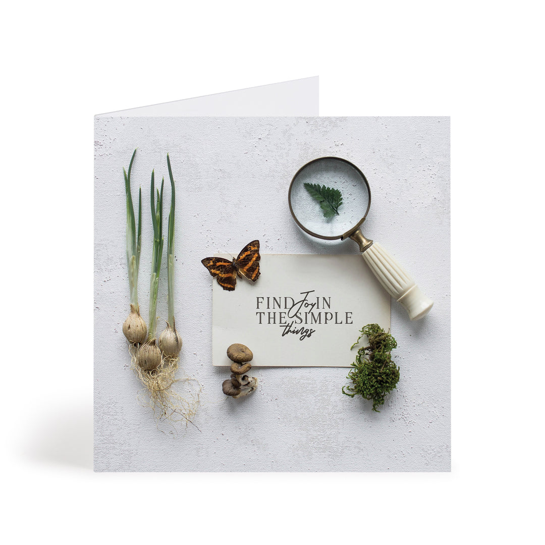 Find Joy In The Simple Things Greeting Card