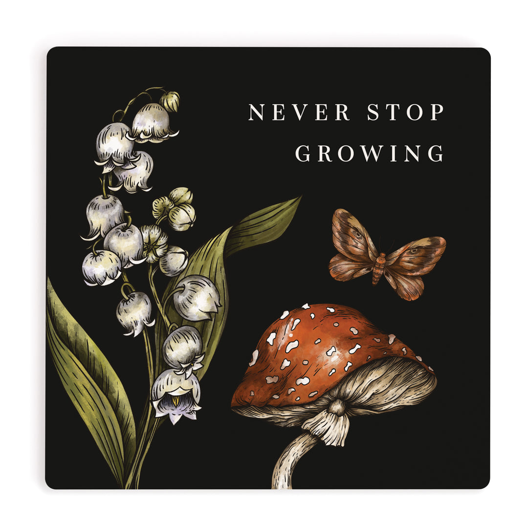 Never Stop Growing Coaster