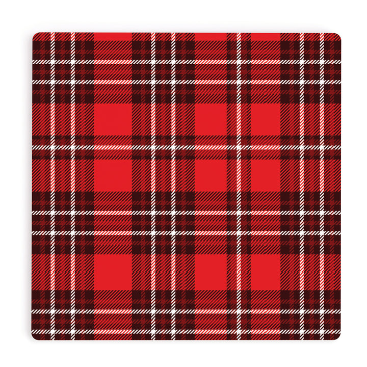 Blue & Green Plaid Coaster