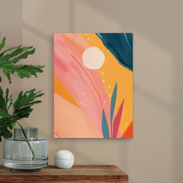 Abstract Sun Canvas