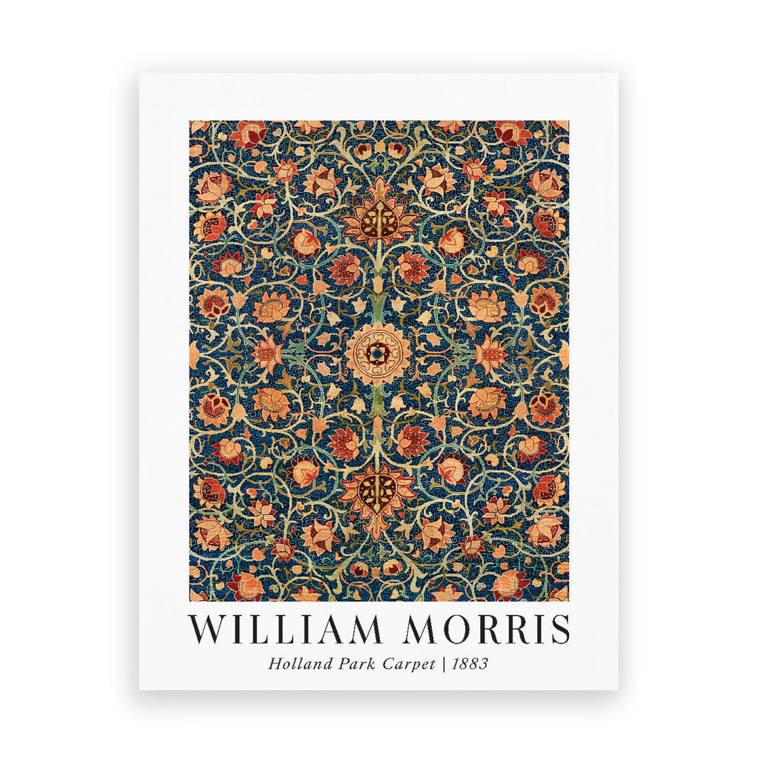 William Morris Holland Park Carpet 1883 Ornate Tbl Décor