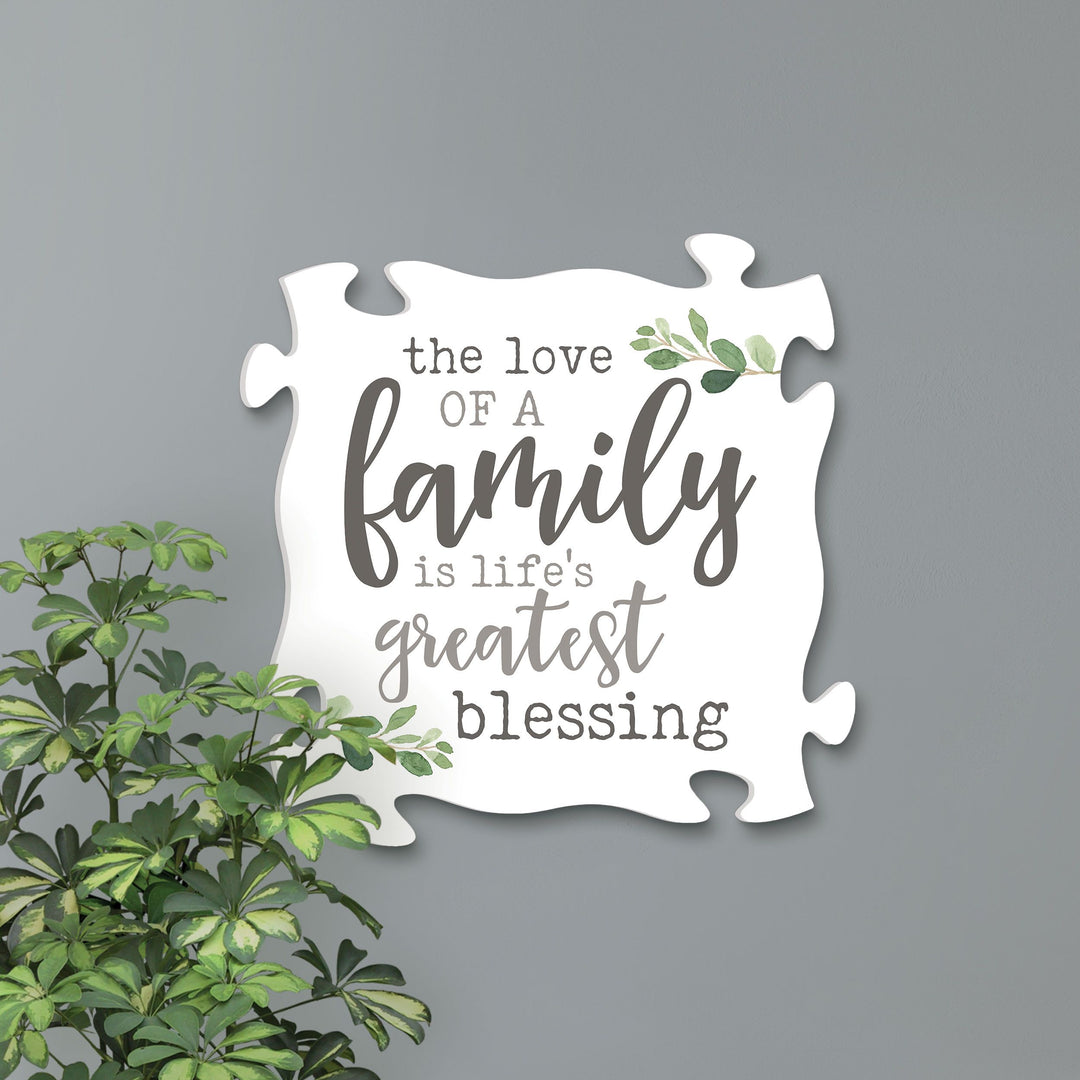 The Love Of A Family Oversized Puzzle Piece Décor