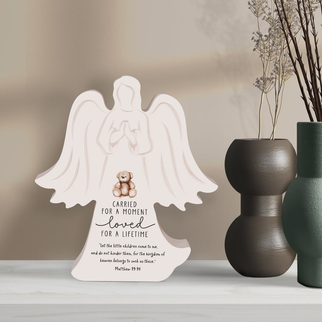 Carried For A Moment Loved For A Lifetime Angel Shape Décor