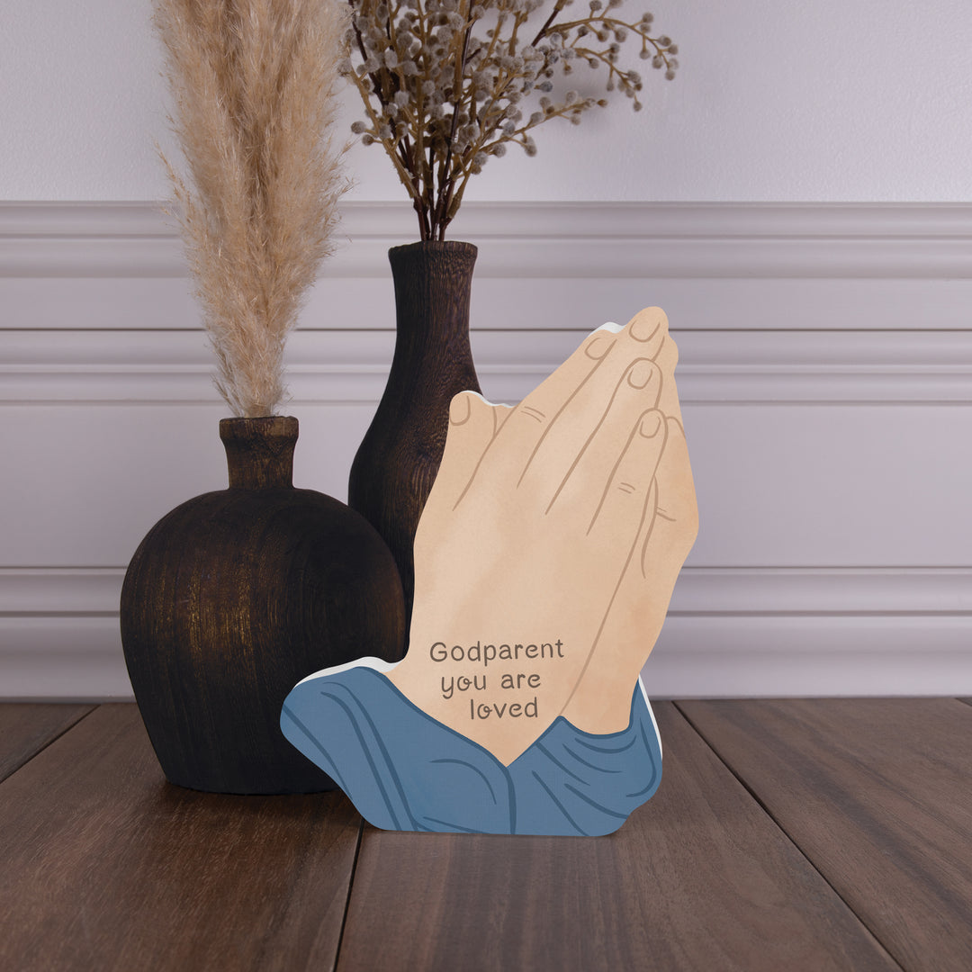 Godparent You Are Loved Shape Décor