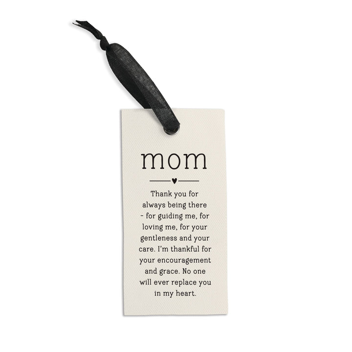 Mom Thank You For Always Being There Linen Tag