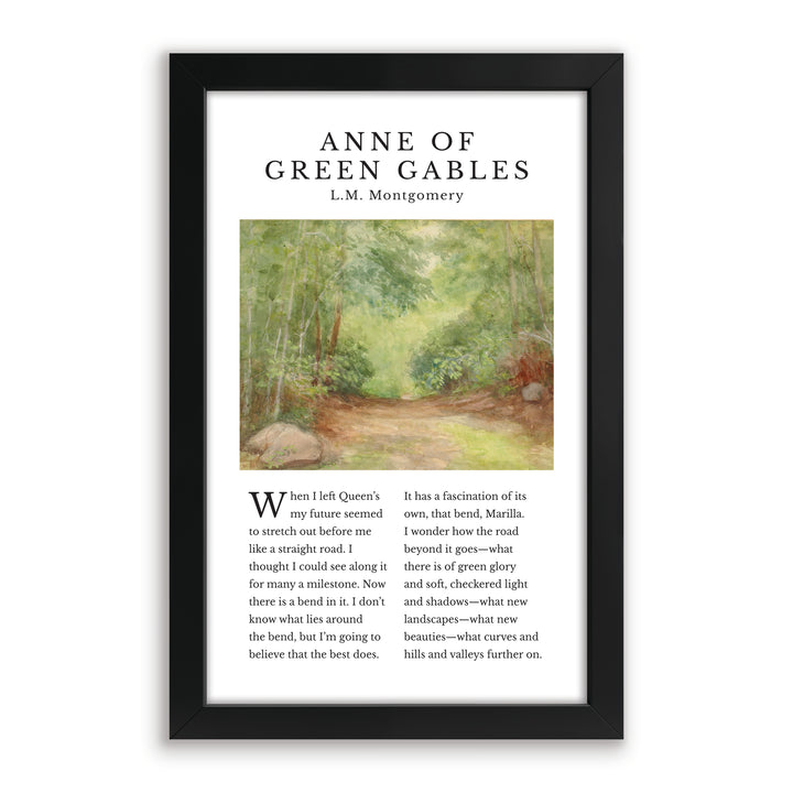 "When I Left Queen's…" Anne of Green Gables Framed Art