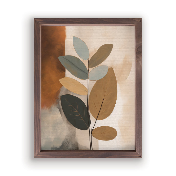 Abstract Leaf Framed Art