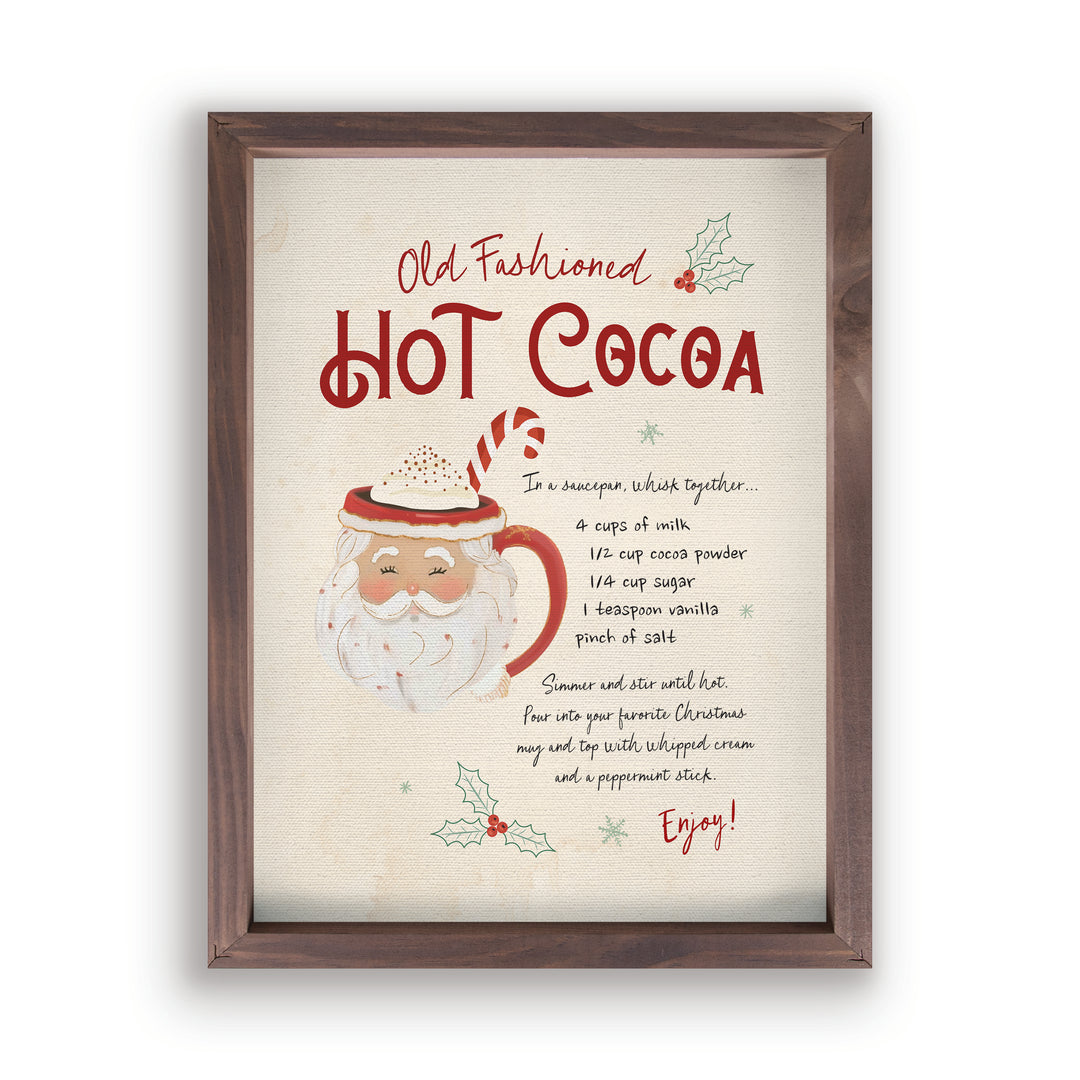 Old Fashioned Hot Cocoa Framed Art