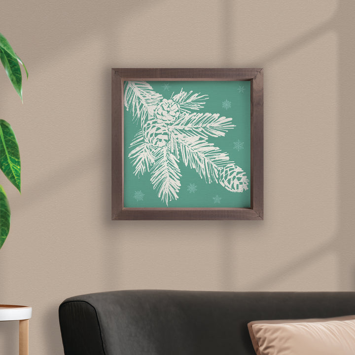 Pine Branch Framed Art