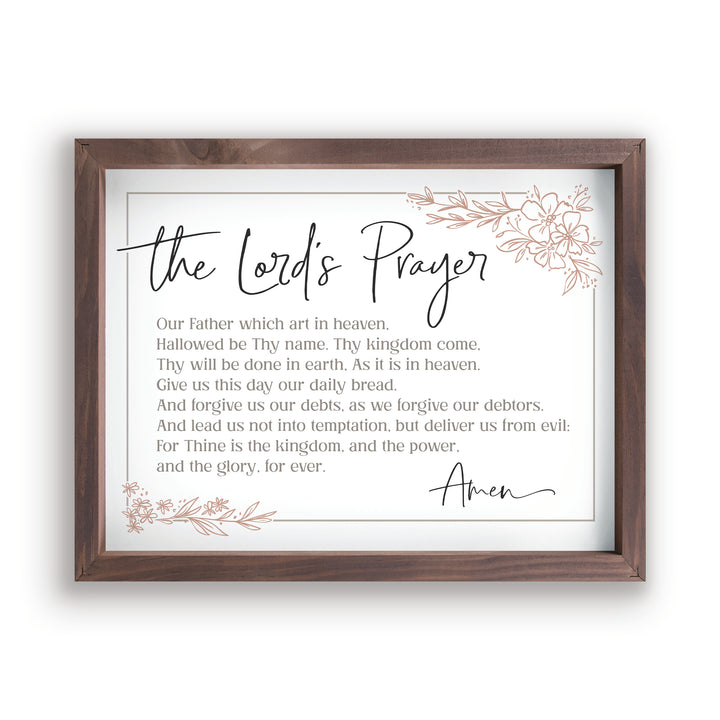 The Lords Prayer Framed Art
