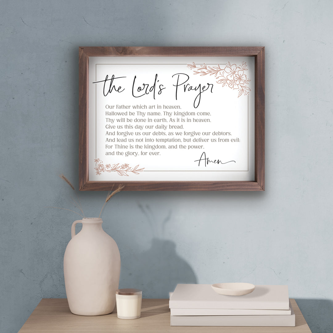 The Lords Prayer Framed Art