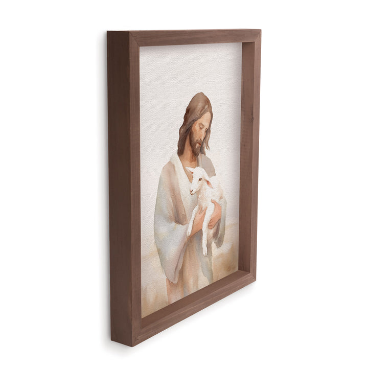 Jesus & The Lamb Framed Art