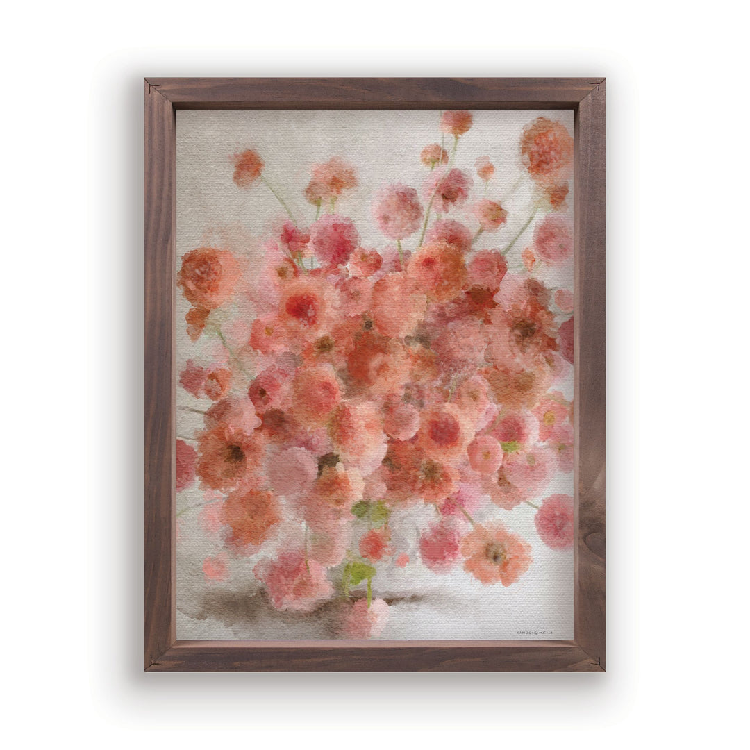 Pink Floral Framed Art