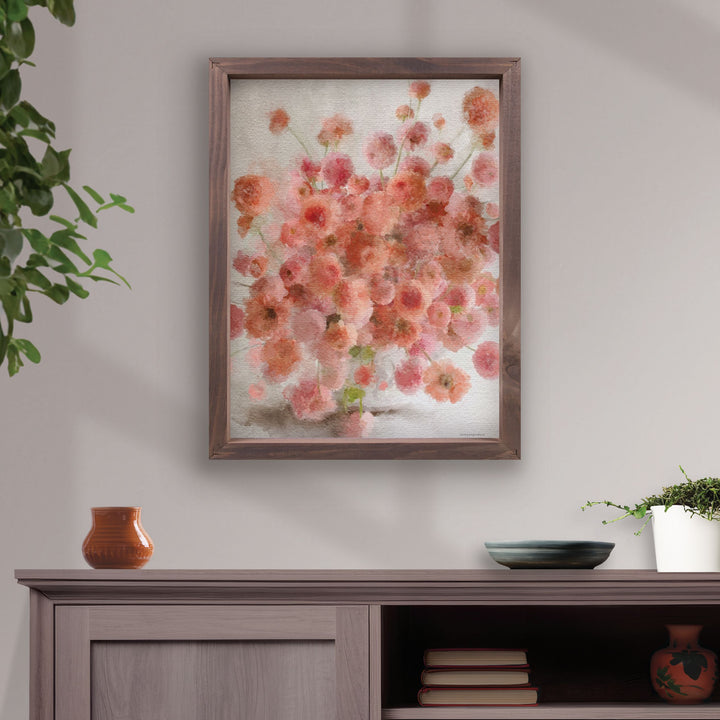 Pink Floral Framed Art