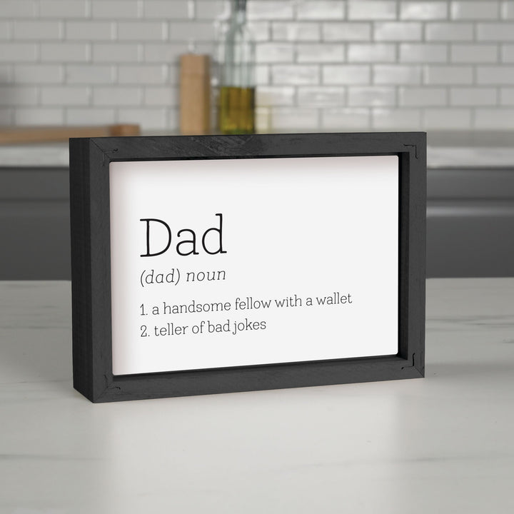 Dad Noun A Handsome Fella With A Wallet Framed Art