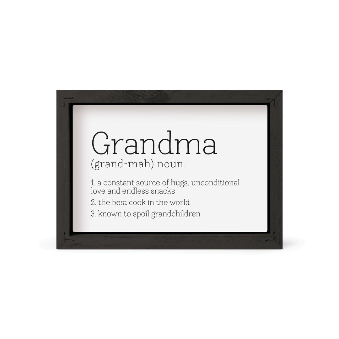 Grandma Noun A Constant Source Of Hugs Framed Art