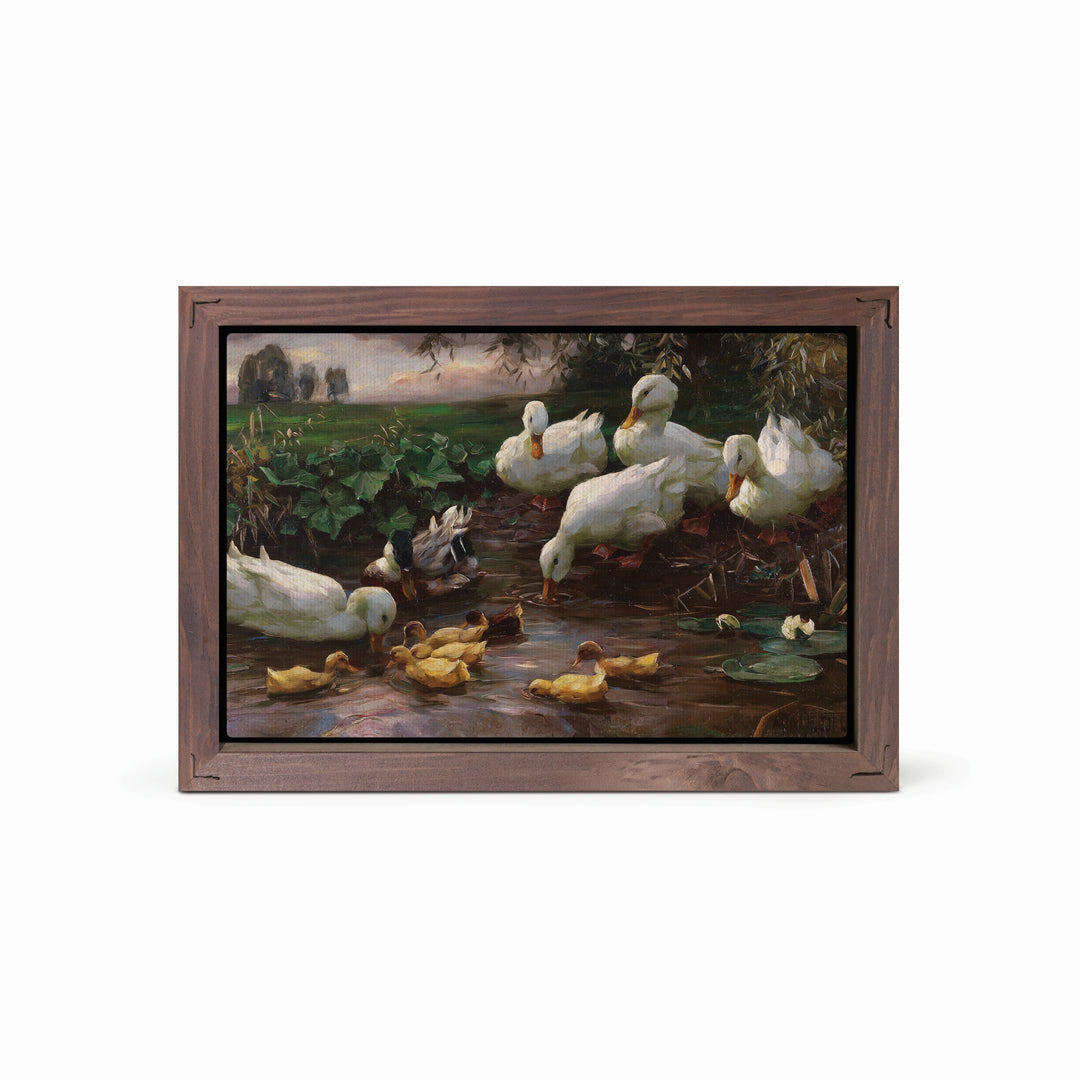 Ducks Framed Linen