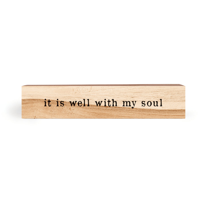 It Is Well With My Soul Wood Block Décor