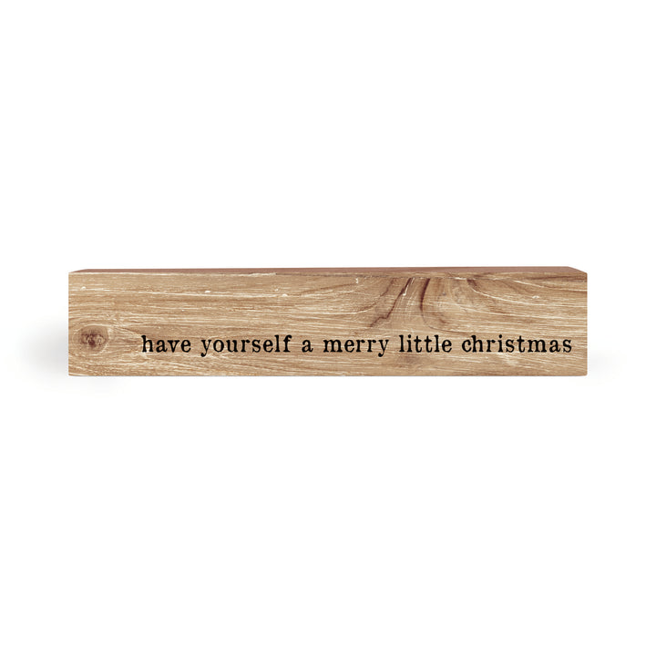 Have Yourself A Merry Little Christmas Wood Block Décor
