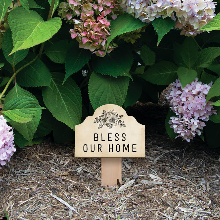 Bless Our Home Garden Sign