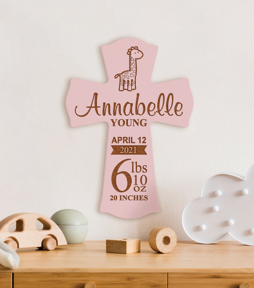 Personalized Pink Cross