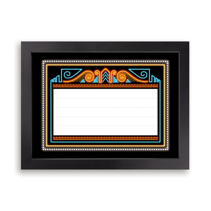 Personalized Theater Sign Framed Art