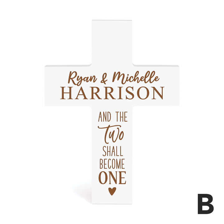 Personalized Black Painted Cross