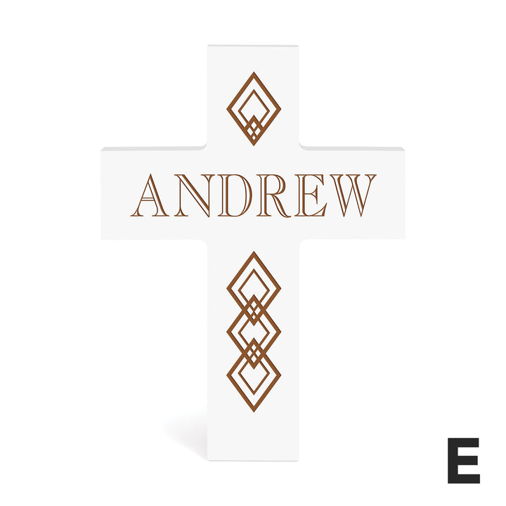 Personalized Black Painted Cross