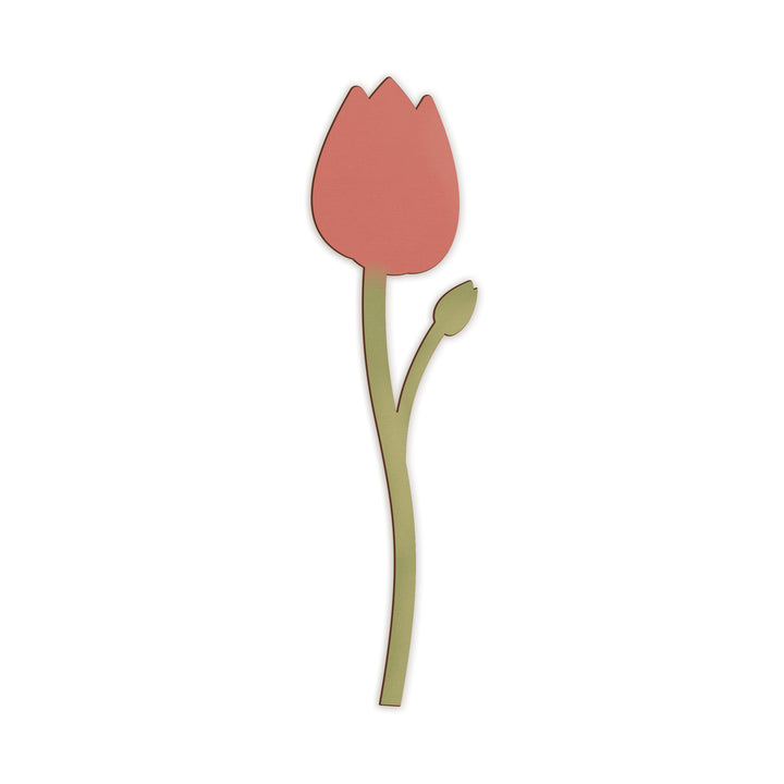 Personalized Pink Tulip Wooden Flower