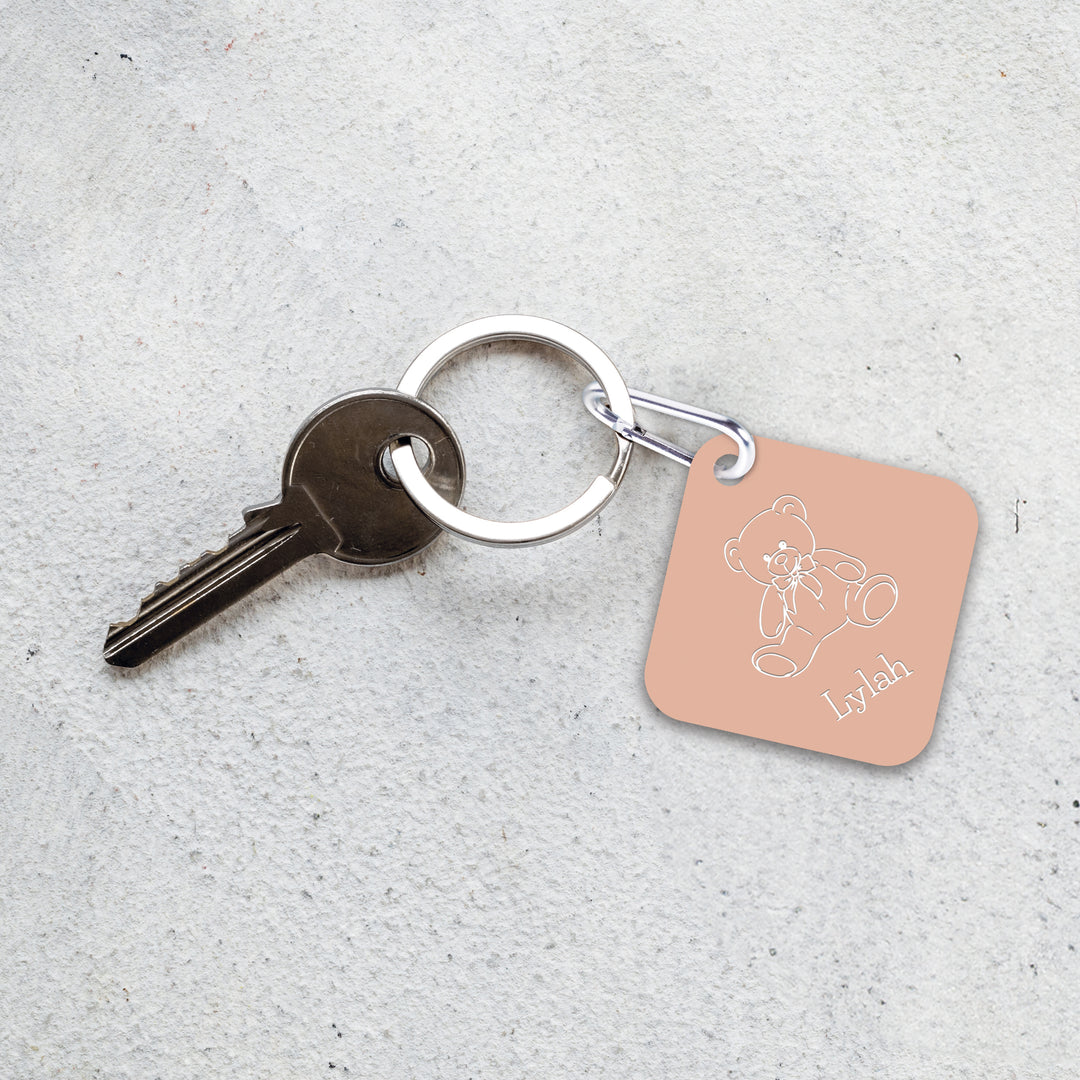 Personalized Peach Luggage Tag