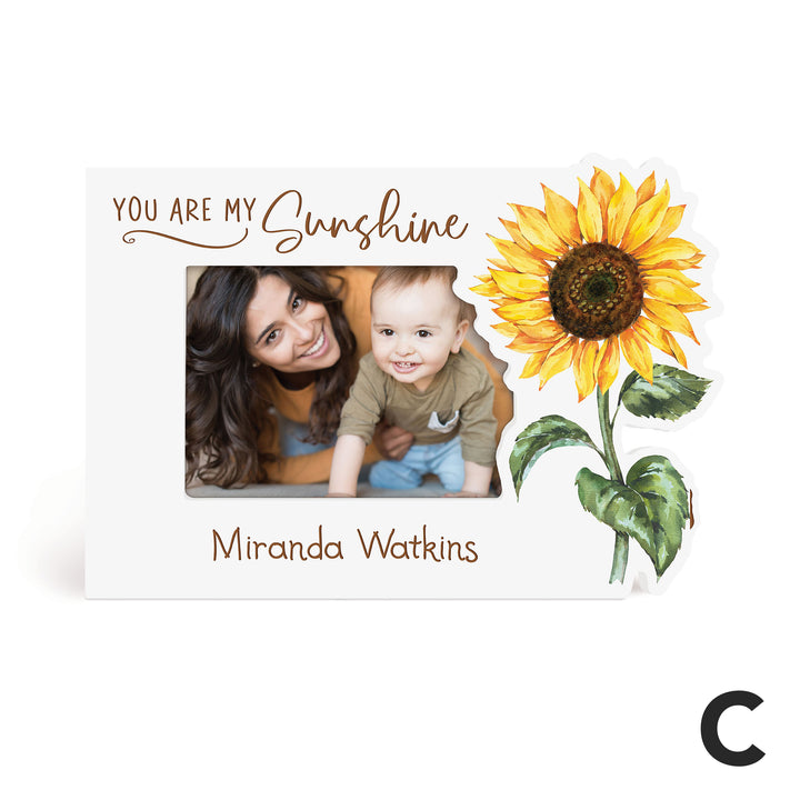 Personalized Sunflower Photo Frame