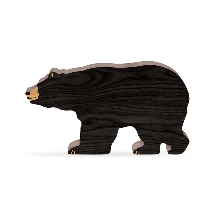 Personalized Black Bear Shape Sign