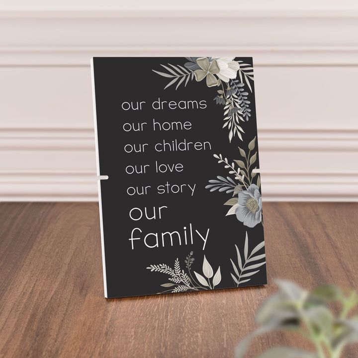 Our Dreams Our Home Our Love Our Family Our Story Story Board