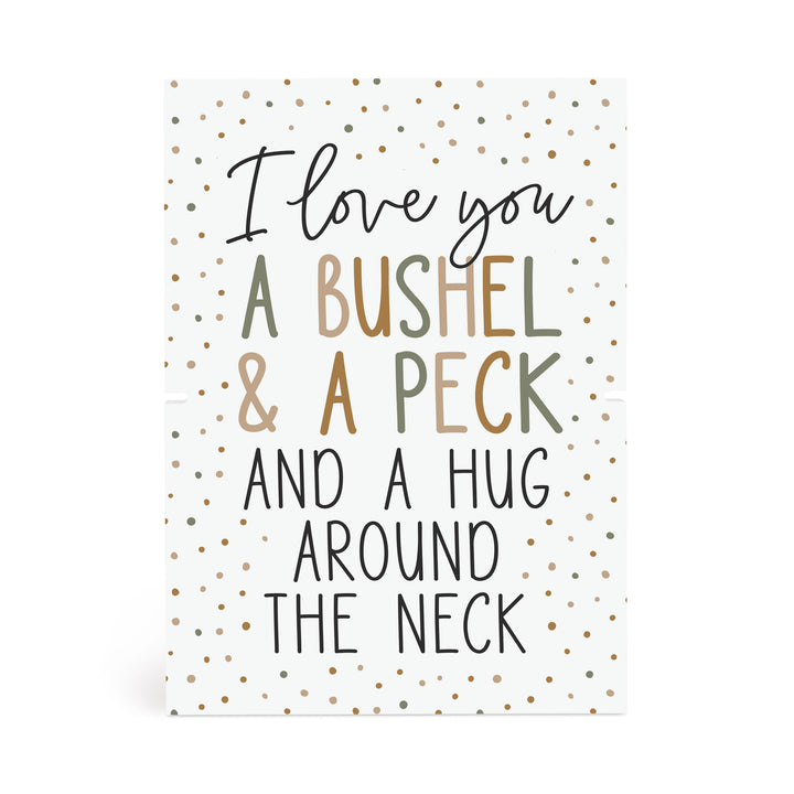 I Love You A Bushel & A Peck & A Hug Around The Neck Story Board