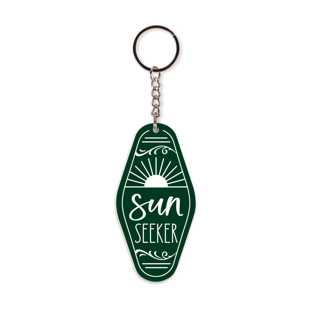 Sun Seeker Vintage Engraved Key Chain