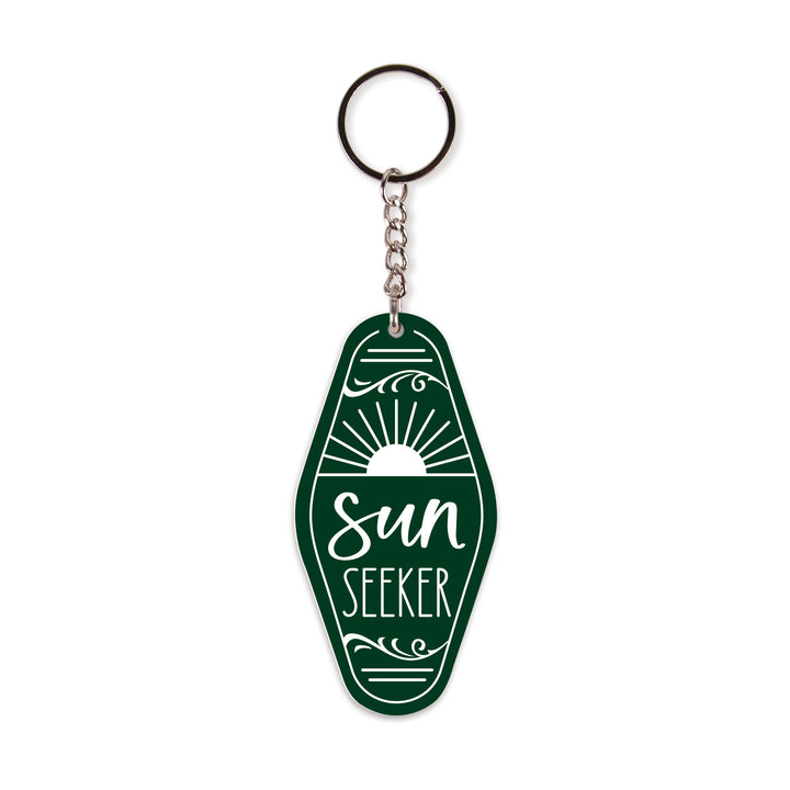 Sun Seeker Vintage Engraved Key Chain