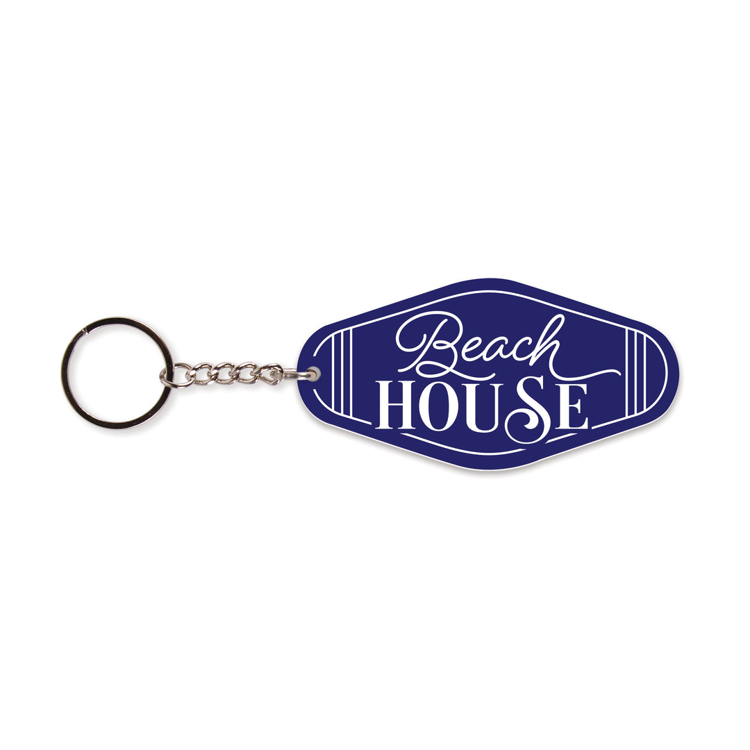 Beach House Vintage Engraved Key Chain