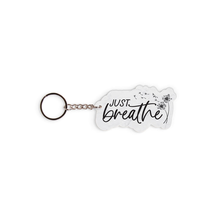 Just Breathe Key Chain