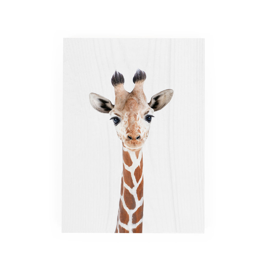 Giraffe Wood Block Décor