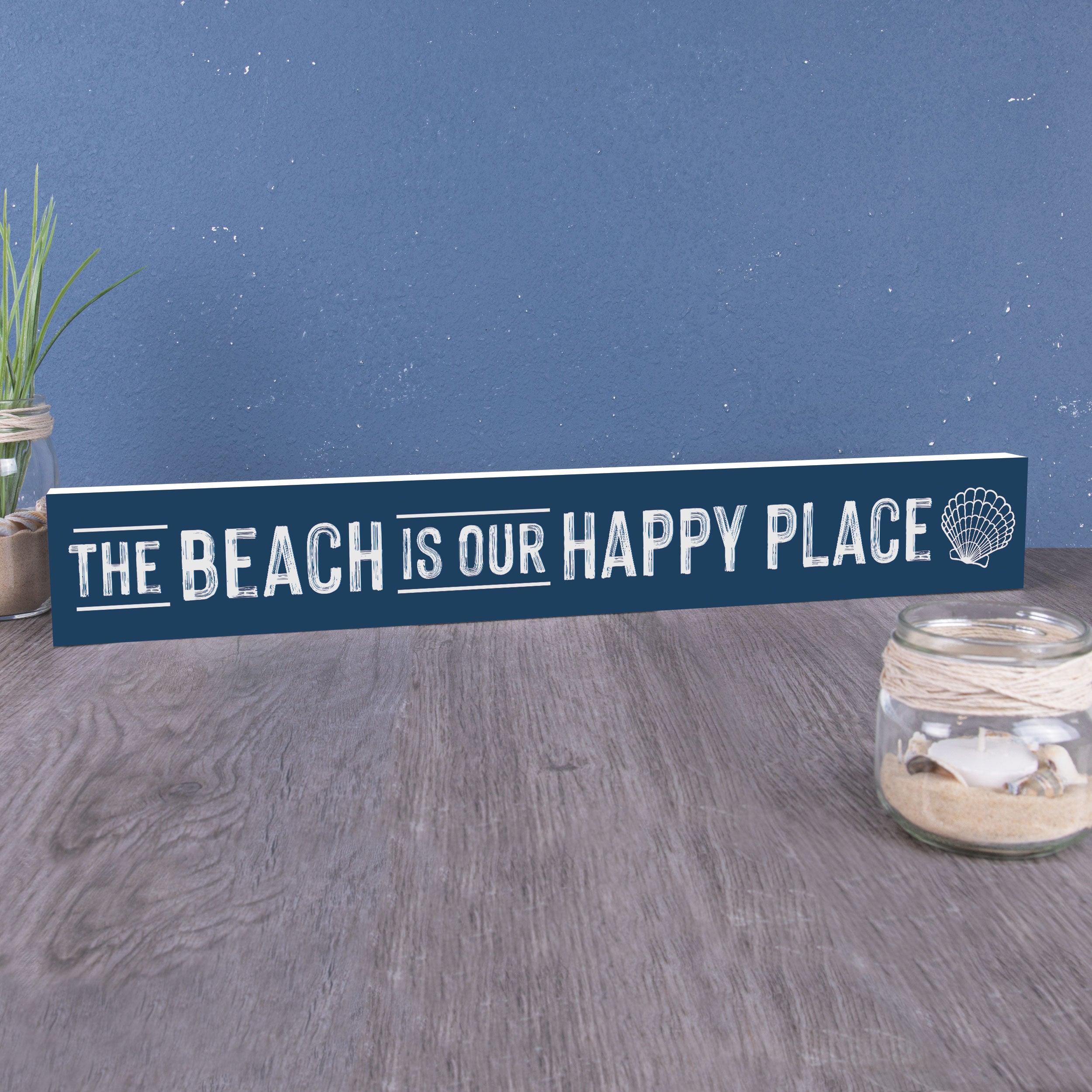The Beach is Our Happy Place Stick Décor