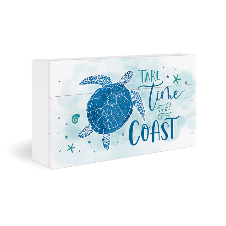 Take Time to Coast Tabletop Pallet Décor
