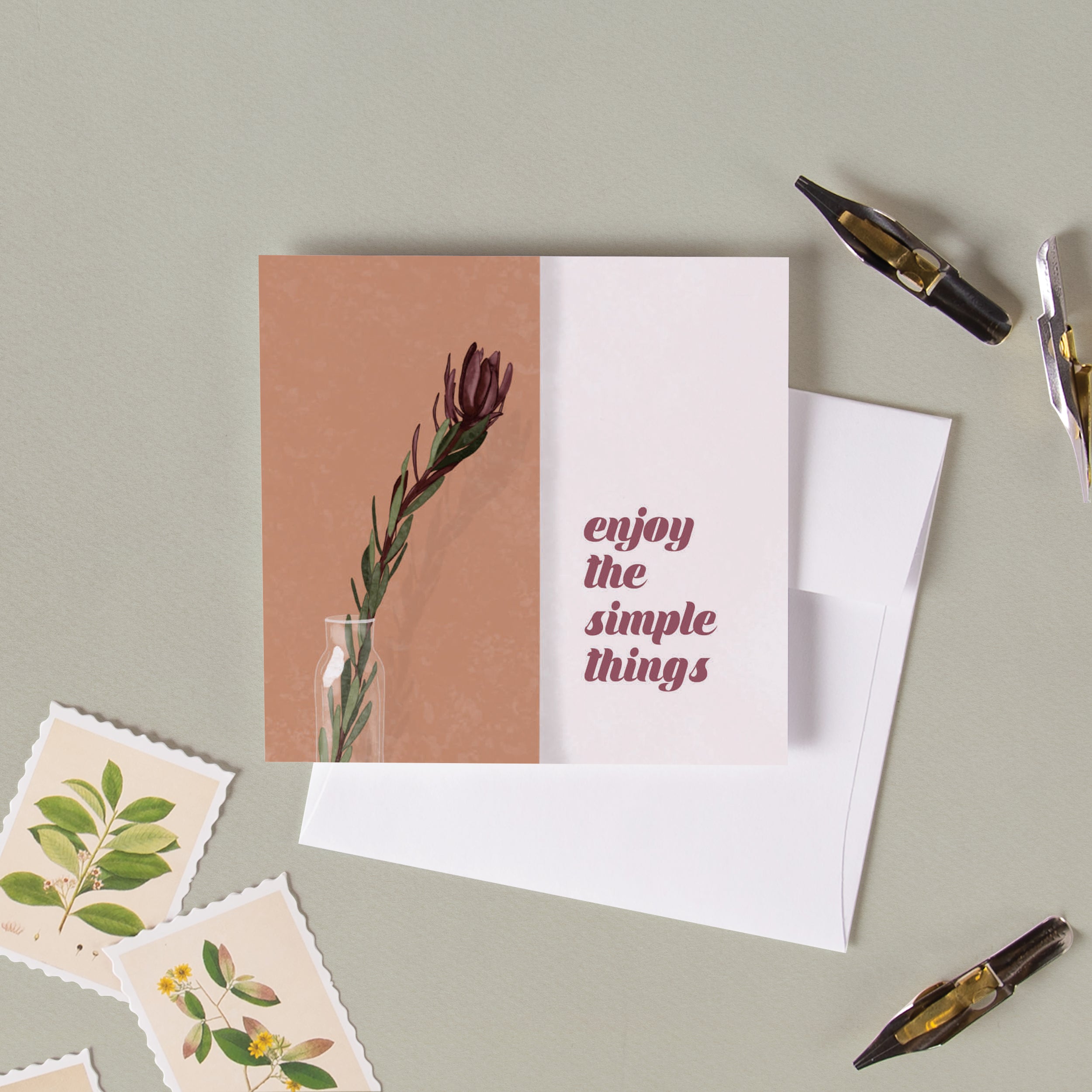 Enjoy The Simple Things Mini Cutesy Card