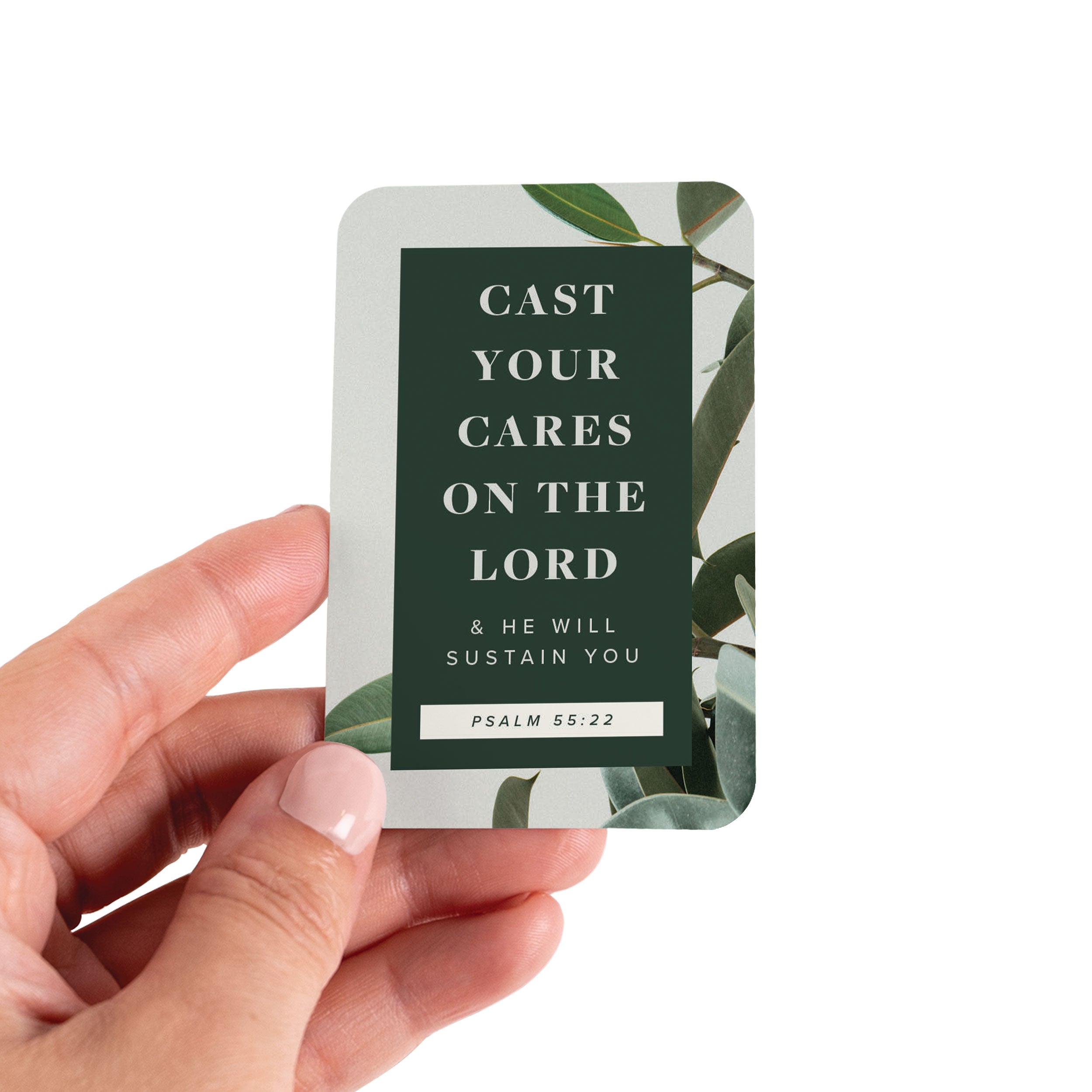 Cast Your Cares on The Lord And He Will Sustain You Care Card