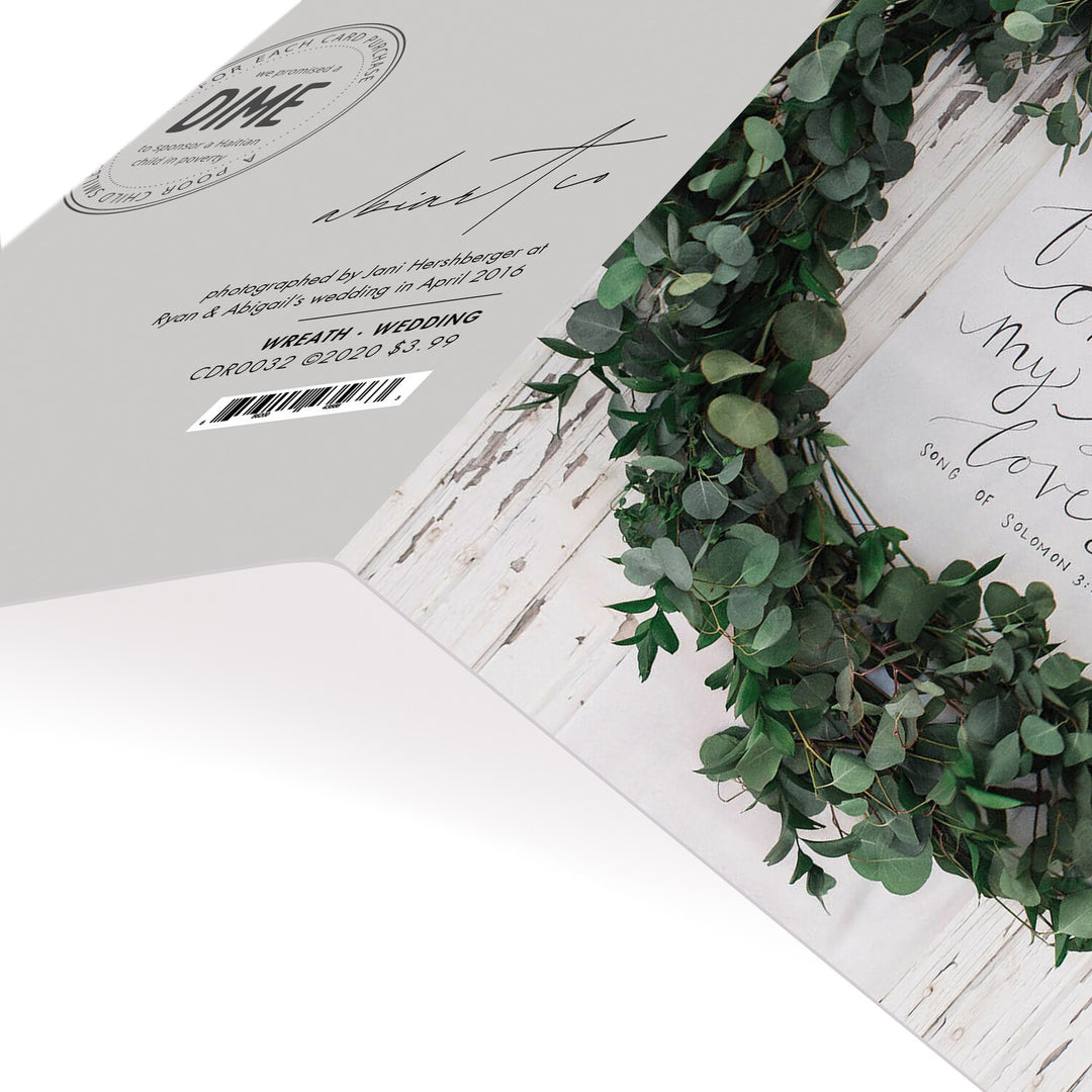 Wreath Wedding Greeting Card