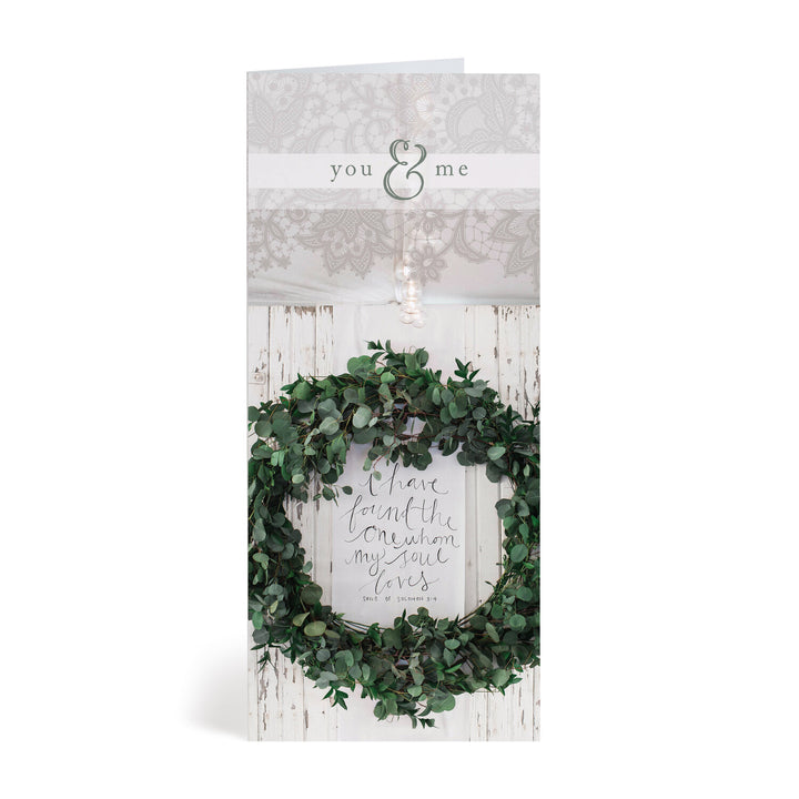 Wreath Wedding Greeting Card