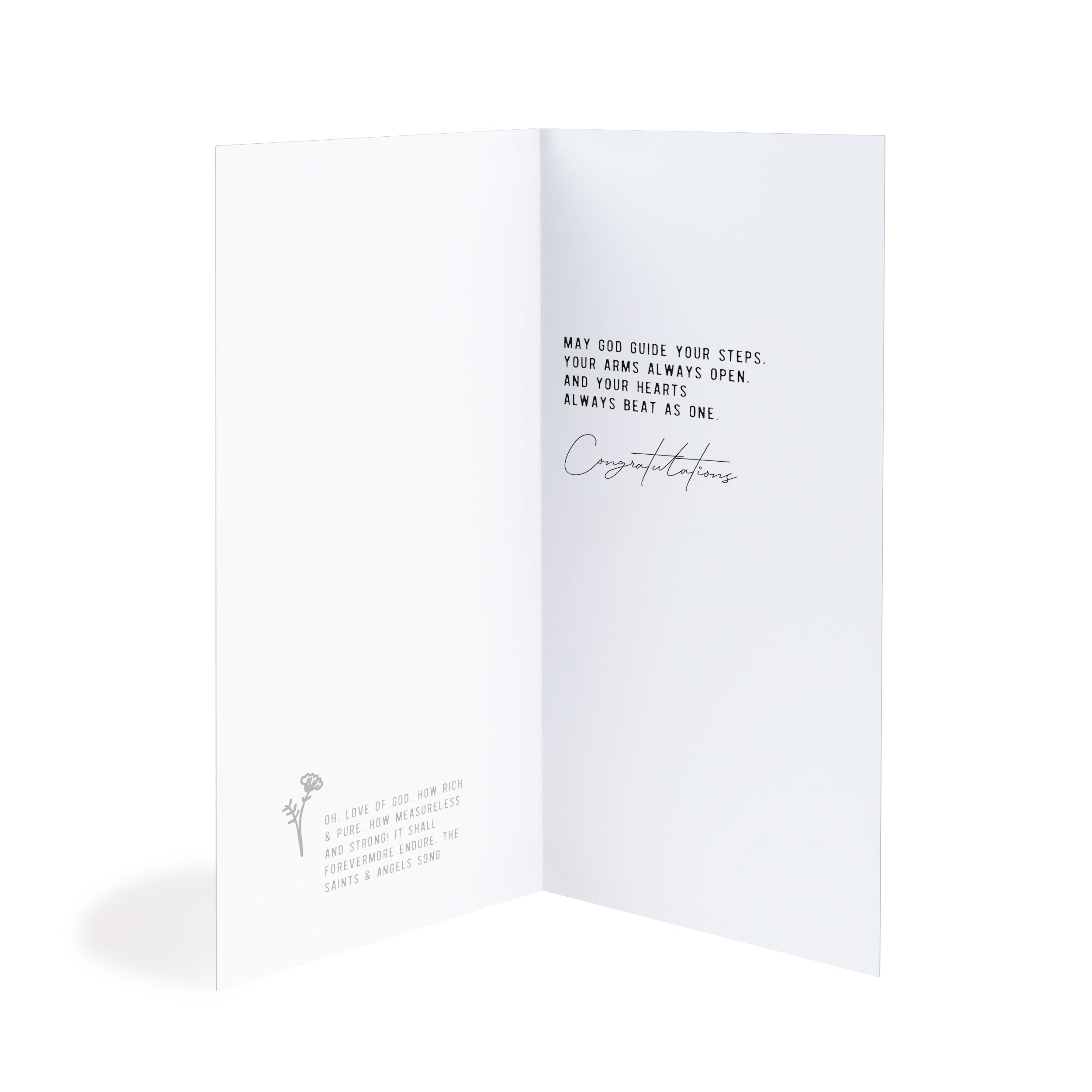 As You Begin This Journey Wedding Greeting Card