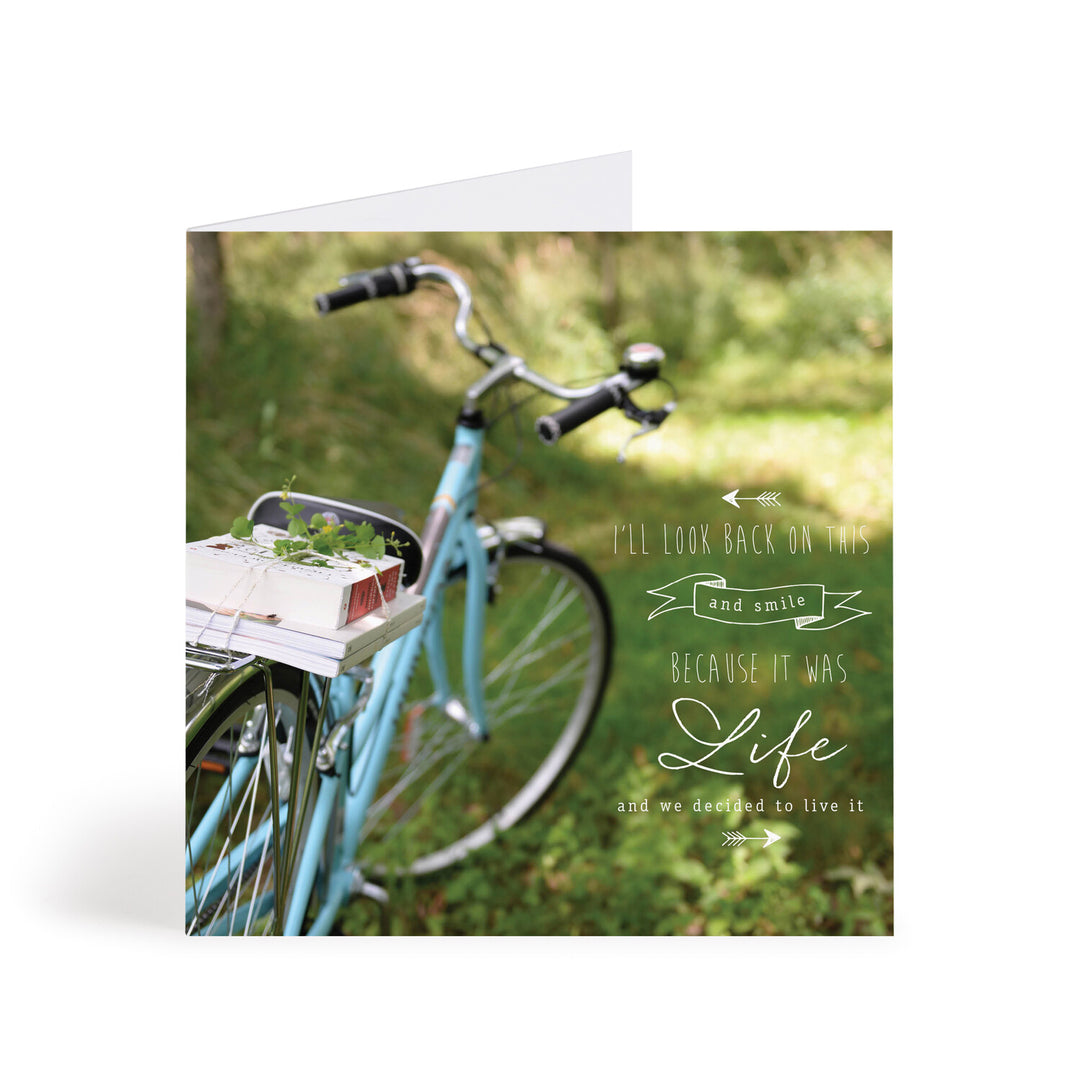 Bike & Books Friendship Greeting Card
