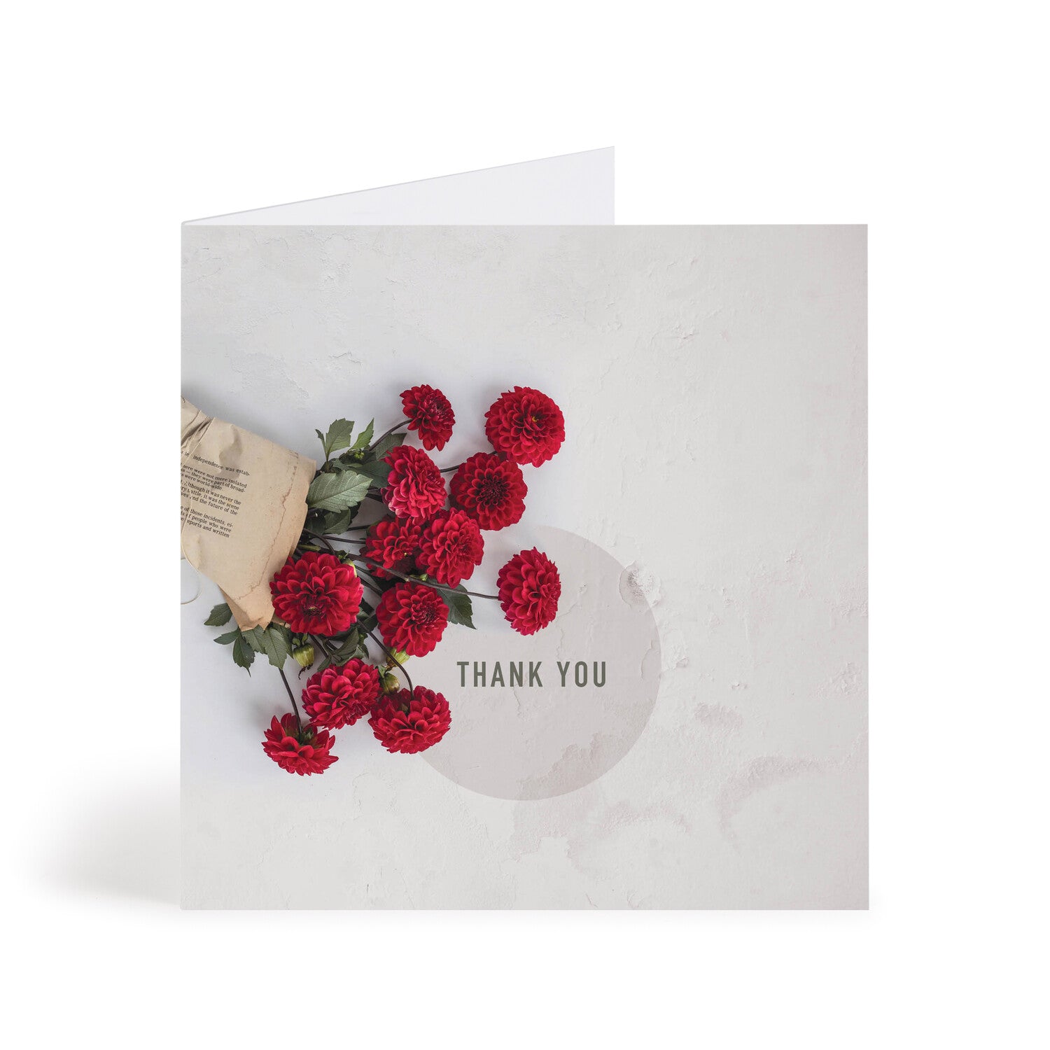 Newspaper Package Thank You Greeting Card