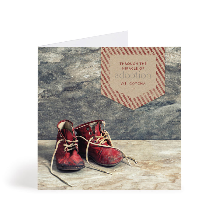 Red Shoes Adoption Greeting Card